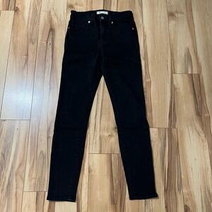 Madewell Women's Black Jeans Sz 26x27.5" Skinny 9" Rise